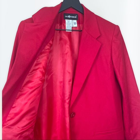 VTG Red Wool Blazer - Picture 1 of 4